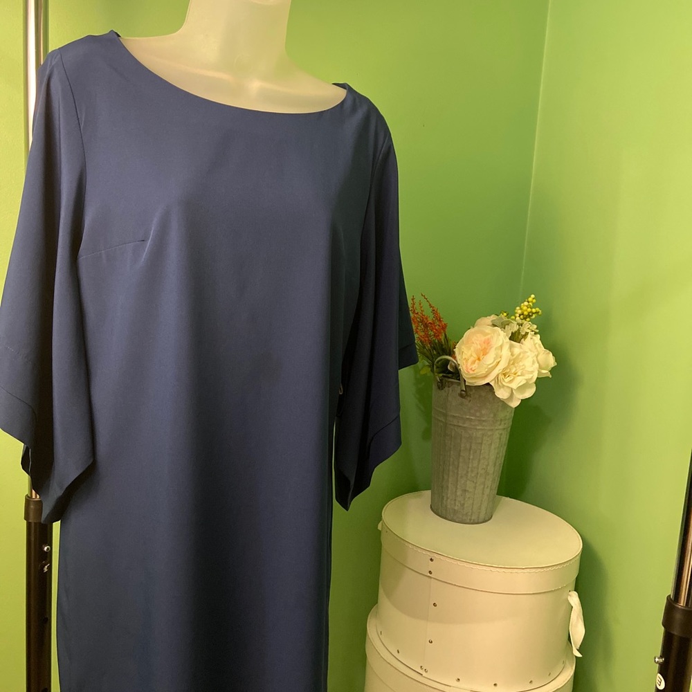 Arc & Co blue Kamono sleeve dress small